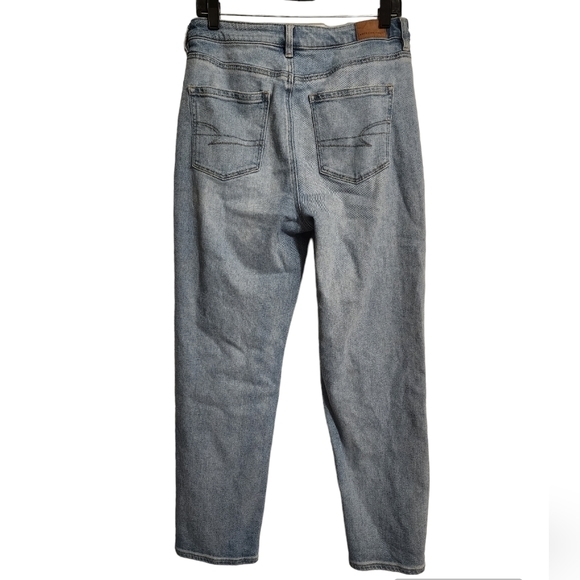 American Eagle Outfitters Light Blue Straight Leg Jeans - Picture 4 of 8